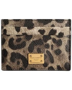 Dolce & Gabbana Pasjeshouder Met Luipaardprint En Logoplakkaat - Meerkleurig