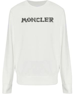 Moncler Cotton Sweatshirt For - White