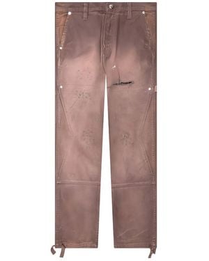 Rhude Patch-Pockets Trousers - Brown