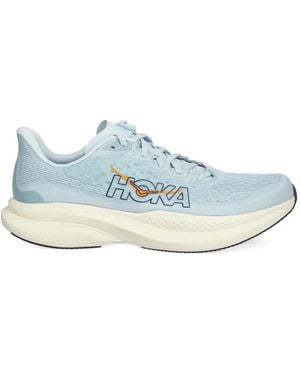 Hoka One One Logo Lace-Up Trainers - Blue