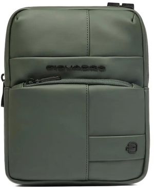 Piquadro Water-Resistant Laptop Bag - Green