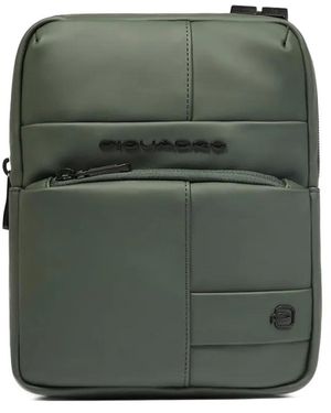 Piquadro Wasserabweisende Laptoptasche - Grün