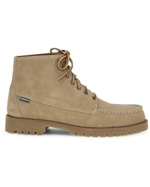 Sebago Bottines Parker À Talon Épais - Natural