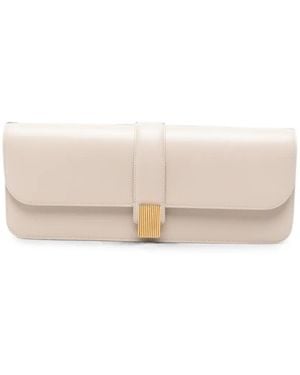 KHAITE Blake Leather Clutch Bag - Natural