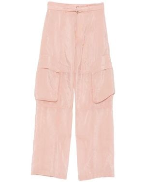 Frankie Shop Belted Cargo Pants - Pink