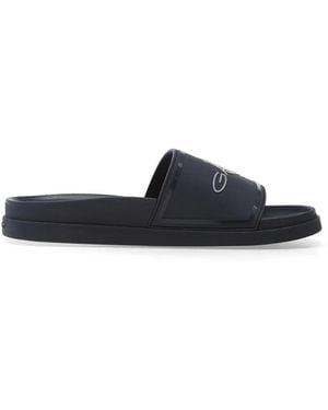 GANT Pierbay Logo-Patch Slides - Blue