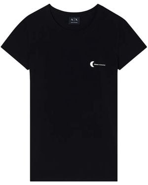ARMANI EXCHANGE Logo-Print Slim-Fit T-Shirt - Black
