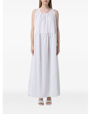 MEIMEIJ Striped Maxi Dress - White