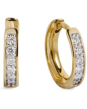 Monica Vinader Orecchini Essential Con Diamanti - Metallizzato
