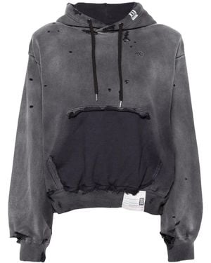 Maison Mihara Yasuhiro Gerafelde Hoodie - Grijs