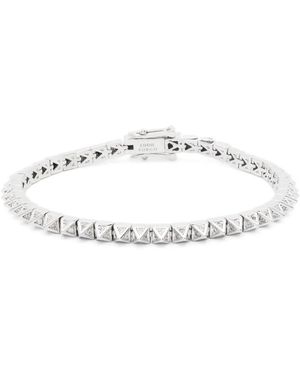 Eddie Borgo Pavé Pyramid Tennis Bracelet - White