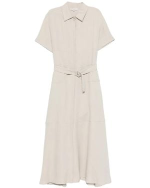 Antonelli Short-Sleeve Midi Dress - White
