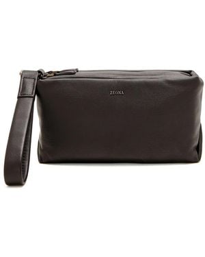 ZEGNA Secondskin クラッチバッグ - グレー