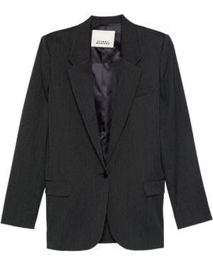 Isabel Marant Pinstripe Single-breasted Blazer - ブラック