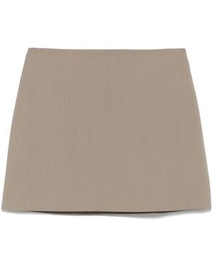 Matteau Tailored Mini Skirt - Natural