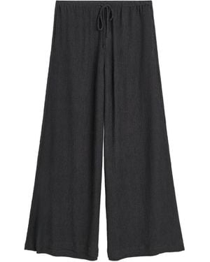 By Malene Birger Pantalon Pisca À Lien De Resserrage Et Effet Froissé - Black