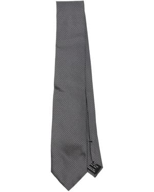 Tom Ford Geometric-Jacquard Tie - Grigio