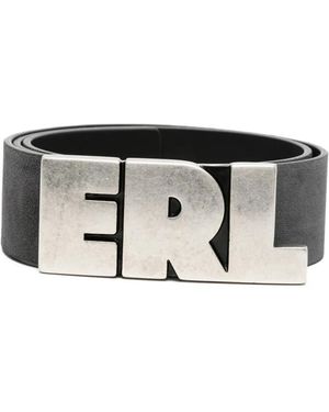 ERL Gürtel Mit Logo-Schild - Schwarz