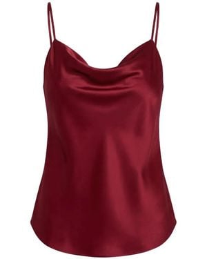 Cinq À Sept Marta Cami Cowl-Neck Top - Red