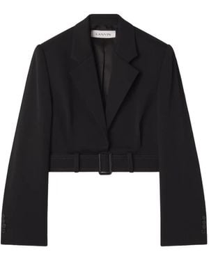 Lanvin Short Belted Jacket - Black