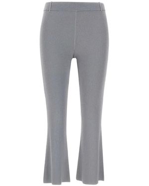 a. roege hove Schlaghose aus geripptem Strick - Grau