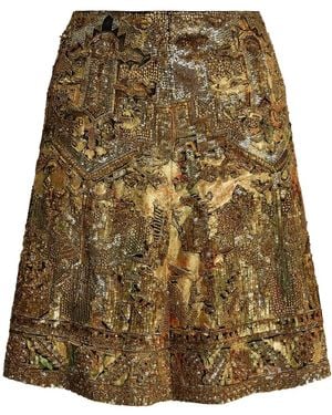 Ralph Lauren Kathleen Mini Skirt - Natural