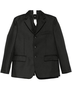 Comme des Garçons Single-Breasted Blazer - Black