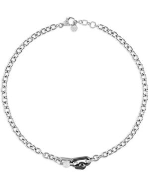 Philipp Plein Collana A Catena - Bianco