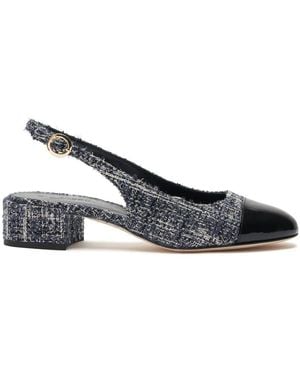 SCAROSSO 35Mm Coco Court Shoes - Blue