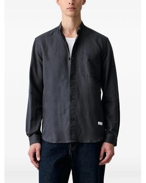 Marc O' Polo Chemise À Poche Poitrine Et Col Mao - Blue