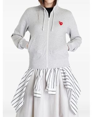 COMME DES GARÇONS PLAY Cotton Jacket - White