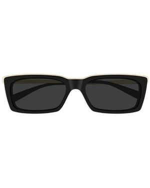 Saint Laurent Rectangle-Frame Sunglasses - Black