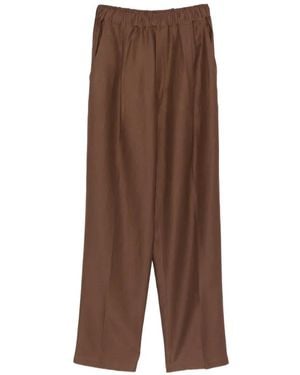 Laneus Elasticated Trousers - Brown