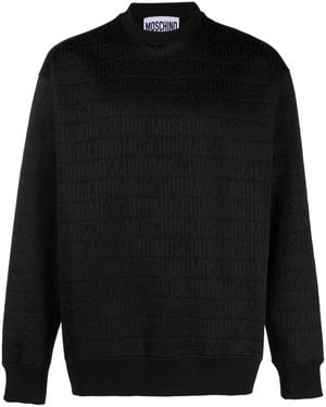 Moschino Jacquard Logo Jumper - Black