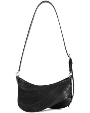 Mugler Ruched-detail crossbody bag - Blanco