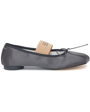 MM6 by Maison Margiela Anatomic Ballerinas Mit Nummern-Print - Schwarz