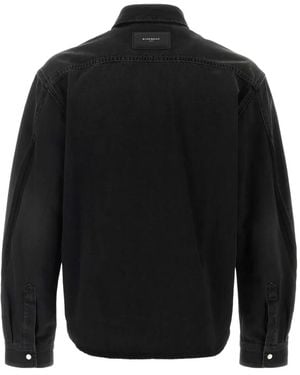 Givenchy Flap-Pocket Denim Shirt - Black
