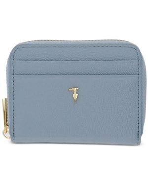 Trussardi Cameo Kartenetui Mit Reißverschluss - Blau