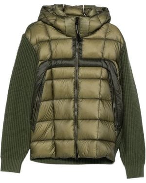 C.P. Company Goggle-Detail Panelled Jacket - Green