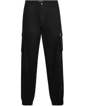 Philipp Plein Cargo Straight Trousers - Black