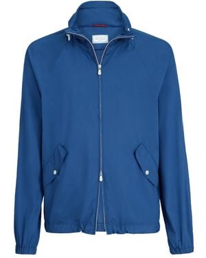 Brunello Cucinelli Zip-Fastening Lightweight Jacket - Blue