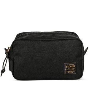 Filson Bolso De Mano Con Cremallera Y Parche Del Logo - Negro