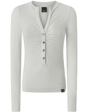 Pinko Gathered Detailing Top - Grey