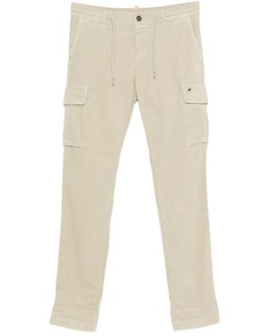 Mason's Drawstring Cargo-Pocket Pants - Natural