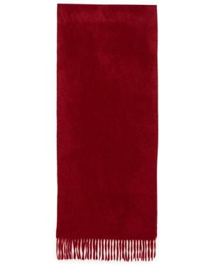 N.Peal Cashmere Woven Cashmere Scarf - Red