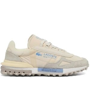 Lacoste Elite Active Logo Suede Sneakers - White