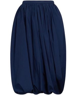 Marni Puffball-Hem Midi Skirt - Blue