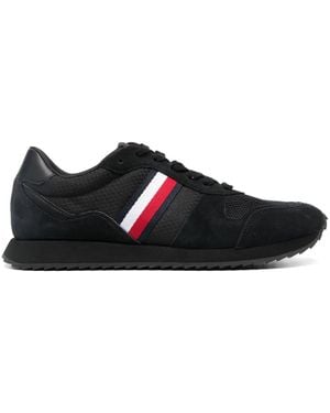Tommy Hilfiger Signature Tape Runner Trainers - Black