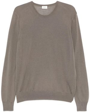 Saint Laurent T-Shirt Aus Wolle - Grau