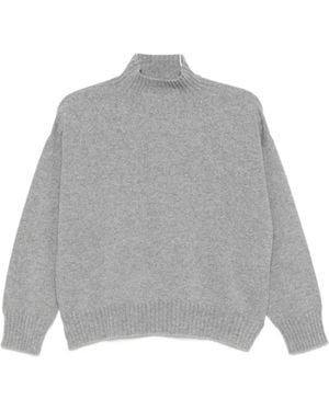 D.exterior High-Neck Cashmere Sweater - Gray